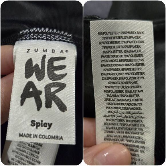 Zumba Must Move Ankle Leggings Bold Black Size S (E082) - Picture 5 of 6